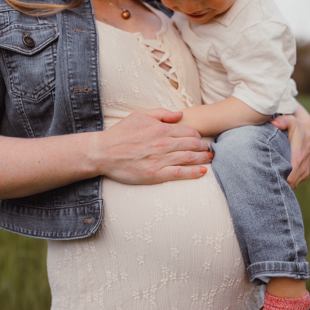 Elegant Cream Midi Dress (maternity friendly)